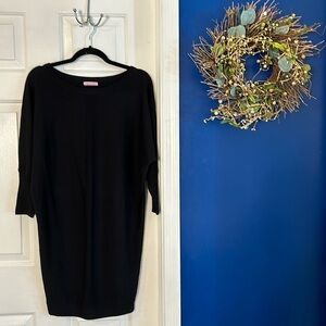 Women’s Lilly Pulitzer 100% Merino Wool Long Sleeve BlackSweater  Dress Size S